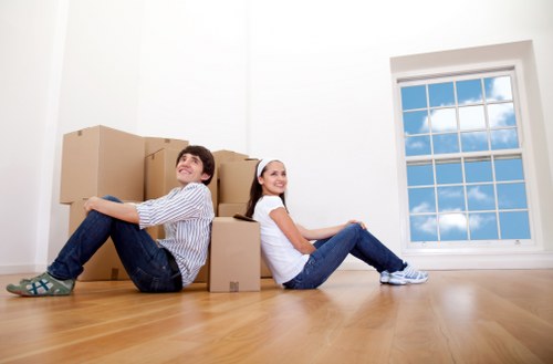 Removal team helping with a home move in Holborn