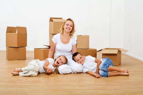 Careful handling of office items during a move in Holborn