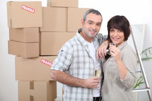 Preparation checklist and moving boxes for a local relocation